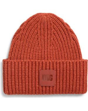 UGG Chunky Rib Beanie - Red