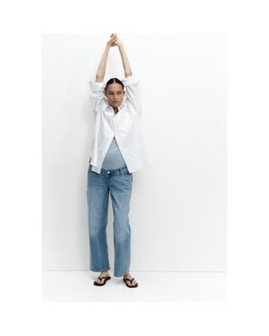 H&M Mama Straight Ankle Jeans - Blue