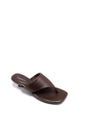 Therapy Australia Hailey Open Square Toe Sandal - Brown