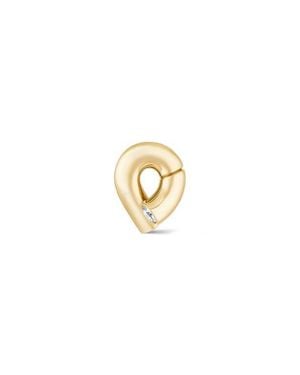 Tabayer Oera Knot Stud Earrings - White