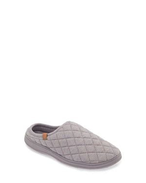 Acorn Lupine Quilted Hoodback Slipper - Gray