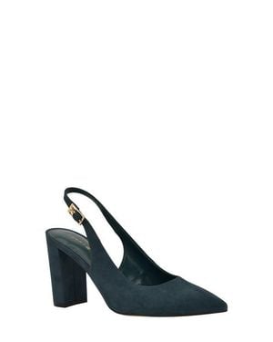 Tommy Hilfiger Azalee Block Heel Slingback Pump - Blue