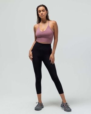 Reformer The Crop Racerback V-Neck Tank Top - Purple
