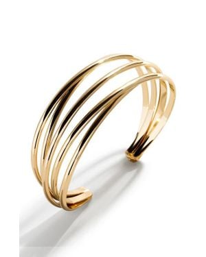 BaubleBar Aziza Layered Cuff Bracelet - Metallic