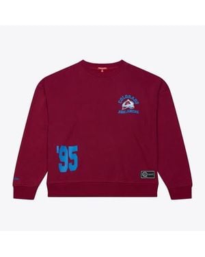 Mitchell & Ness Colorado Avalanche Crewneck Sweatshirt - Red