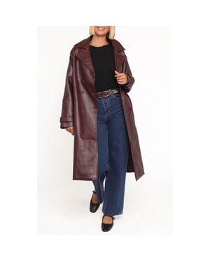 Petal & Pup Vita Faux Leather Jacket - Blue