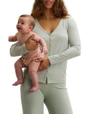 Hatch Collection The Softest Rib Nursing Cardigan - Multicolor