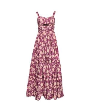Vasiliki Vera Rush Cotton Dress - Purple