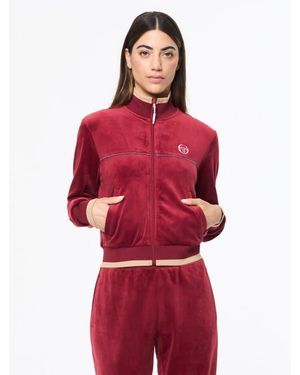 Sergio Tacchini Leta Velour Jacket - Red