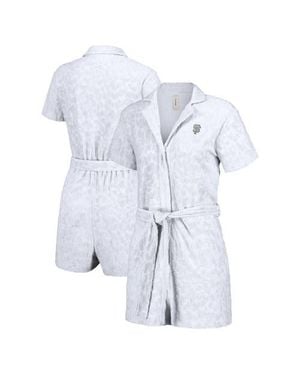 Lusso San Francisco Giants Trixie Cheetah Romper - Blue