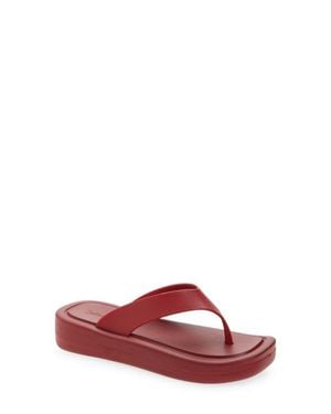 Jeffrey Campbell Darcie Flip Flop - Red