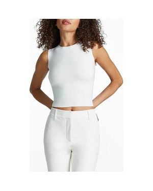Commando Neoprene Sleeveless Shell Top - White