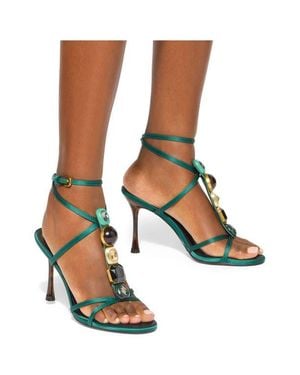 Kurt Geiger Loulou Leather Sandal - White