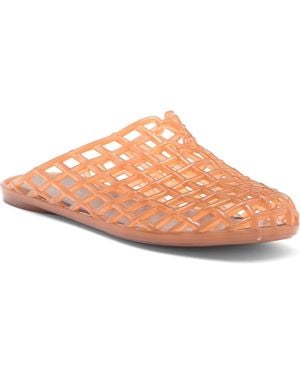 Jeffrey Campbell Sea Glass Jelly Mule - Orange