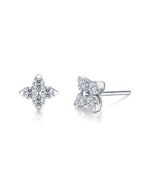 Lafonn Trillium Simulated Diamond Stud Earrings - Metallic