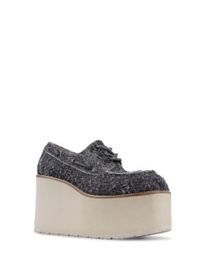 Zigi Shimmie Platform Wedge Loafer - Blue