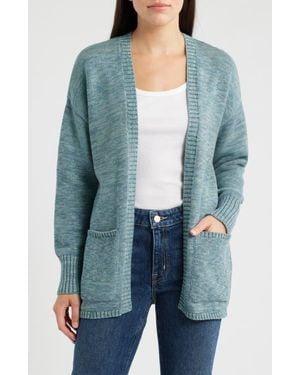 Pendleton Sierra Springs Open Front Cardigan - Blue