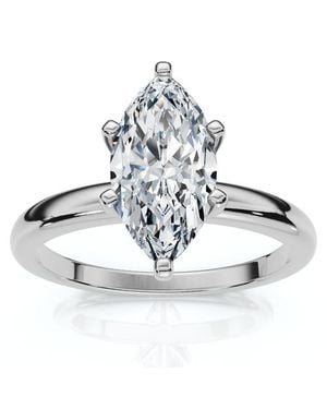 Bliss Diamond Certified 1Ct Marquise Diamond Engagement Ring 14K Lab Grown - White