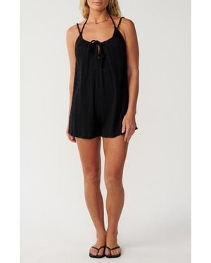 Rip Curl Island Cover-Up Romper - Black