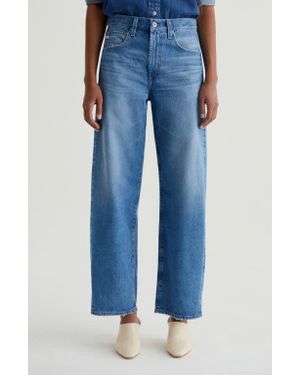 AG Jeans Hattie High Waist Barrel Jeans - Blue