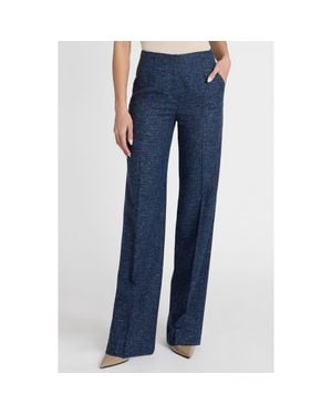 Santorelli Della Straight Leg Pants - Blue