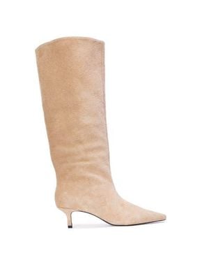 Black Suede Studio Sutton 50 Boot - Brown