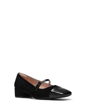 Clarks Crista Strap Leather Mary Jane Pump - Black