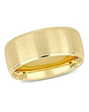 Julianna B 8Mm Brushed Finish Wedding Band 14K - Yellow