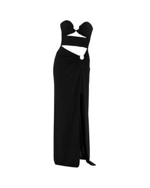Akalia Eloise Slit Dress - Black