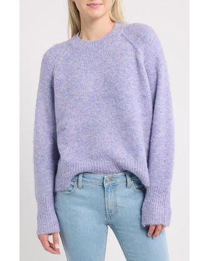 BDG Crewneck Mélange Sweater - Purple