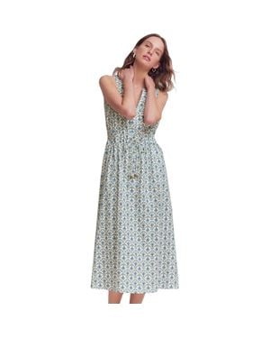 Boden Delphine Cotton Jersey Midi Dress - Blue