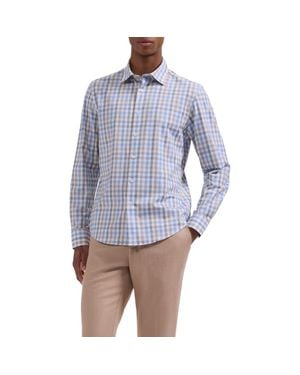 Bugatchi James Ooohcotton Gingham Button-Up Shirt - Blue