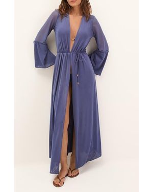 ViX Lysa Long Sleeve Cover-Up - Blue