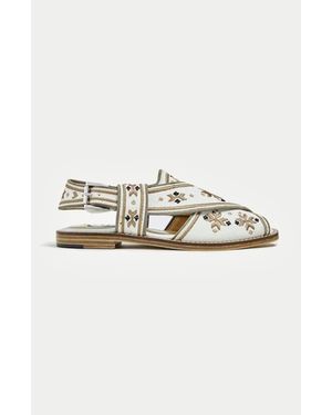 ÇAPLAIT The Swati Handcrafted Peshawari Sandal - Multicolor