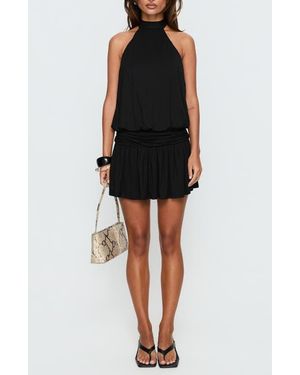 Princess Polly Lealeia Halter Minidress - Black