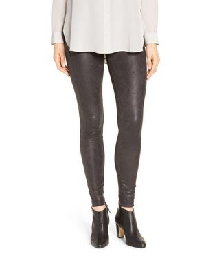 Lyssé Lyssé Buffed Faux Suede Leggings - Gray