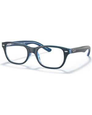 Ray-Ban 46Mm Square Optical Glasses - Blue