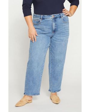 UNIVERSAL STANDARD Etta High Waist Ankle Straight Leg Jeans - Blue