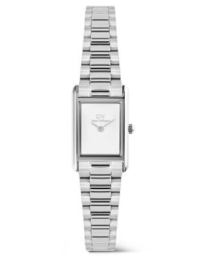 Daniel Wellington Bound Mini Tank Bracelet Watch, 17Mm X 26Mm - White