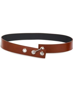 Paloma Wool Hoop Carabiner Leather Belt - Brown
