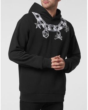 Philipp Plein Hoodie Sweatshirt Luxe - Black