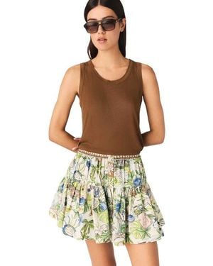 Maje Rib Knit Vest Top - Brown