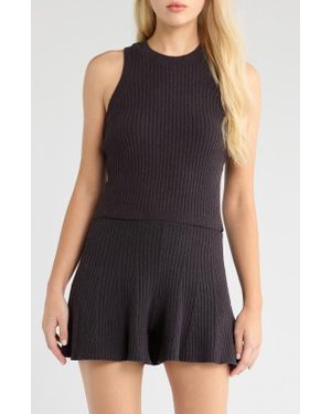 UGG Elaenia Cozy Knit Lite Tank Sweater - Black