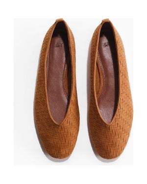H&M Braided Ballet Pumps - Brown