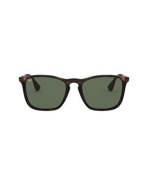 Ray-Ban Chris 54Mm Gradient Square Sunglasses - Green