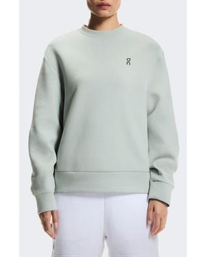 On Shoes Focus Tech Crewneck Sweatshirt - Green