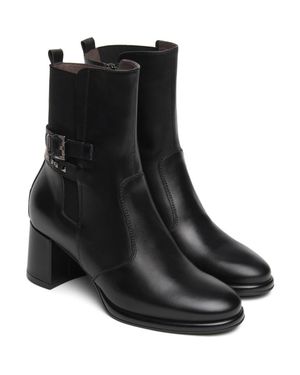 Nero Giardini Block Heel Chelsea Bootie - Black
