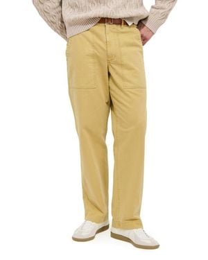 Alex Mill Cotton Herringbone Field Pants - Yellow