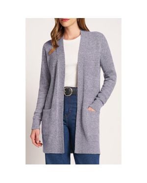 Matty M Claire Longline Open Front Cardigan - Gray