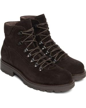 Nero Giardini Hiker Leather Boot - Black